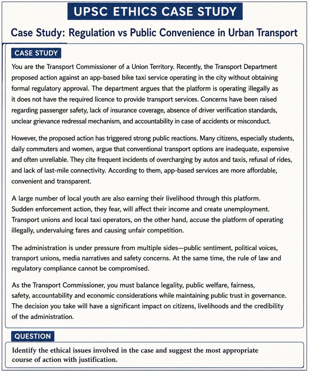 Aaarruunn's tweet photo. Rule of Law vs Public Welfare
Safety vs Affordability
Regulation vs Livelihood

As an administrator, what would be your course of action? https://t.co/41AaIjcXNo