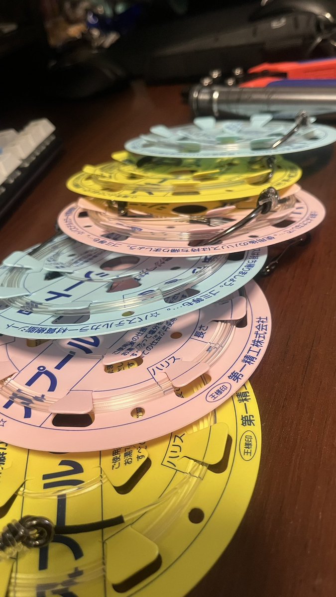 nh07fishy's tweet photo. スーパークエ30号の仕掛けできたー

針でかすぎ！ https://t.co/3QBlUwlEr7