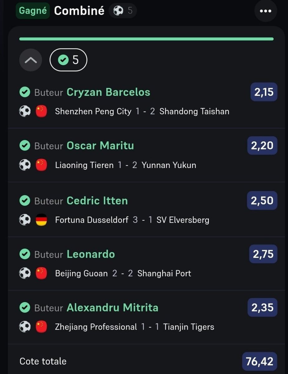 💥 BOOOOOOOM la CÔTE À 76 ✅️💥

Une nouvelle DINGU€RIE arrive ce soir 🤑🔥

Les buteurs sont déjà repéré … 💸⚽️ Vous êtes chaud ⁉️🎁

👉 Follow <a href="/Pronostyleprono/">PRONOSTYLE 🚀</a> pour ne pas louper la prochaine grosse côte 👇

🎁 100 € à gagner parmi les RT &amp; commentaires !