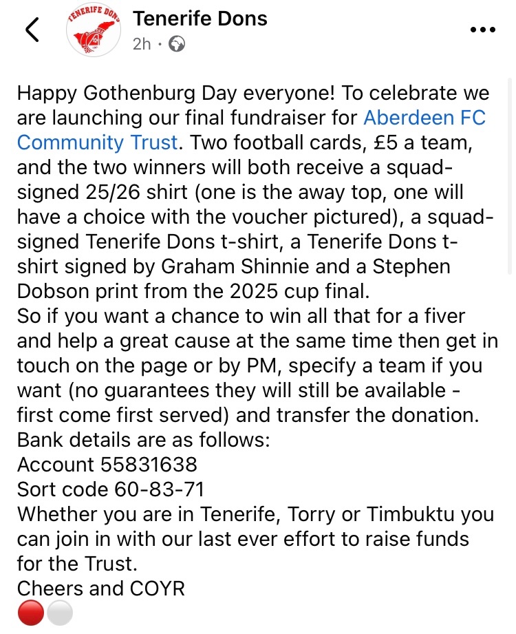 Tenerife Dons Supporters Club tweet media