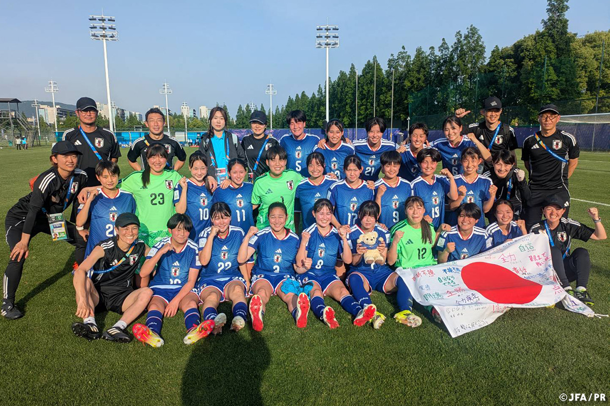 🔹U-17日本女子代表🔹

準々決勝を1-0で勝利し、『FIFA U-17女子ワールドカップ🏆』出場を決めました🎉
本戦は10月にモロッコで開催されます🇲🇦

アジアの頂点を目指して戦うU-17日本女子代表へ、引き続き応援をよろしくお願いします📣

#U17WAC #U17日本女子代表