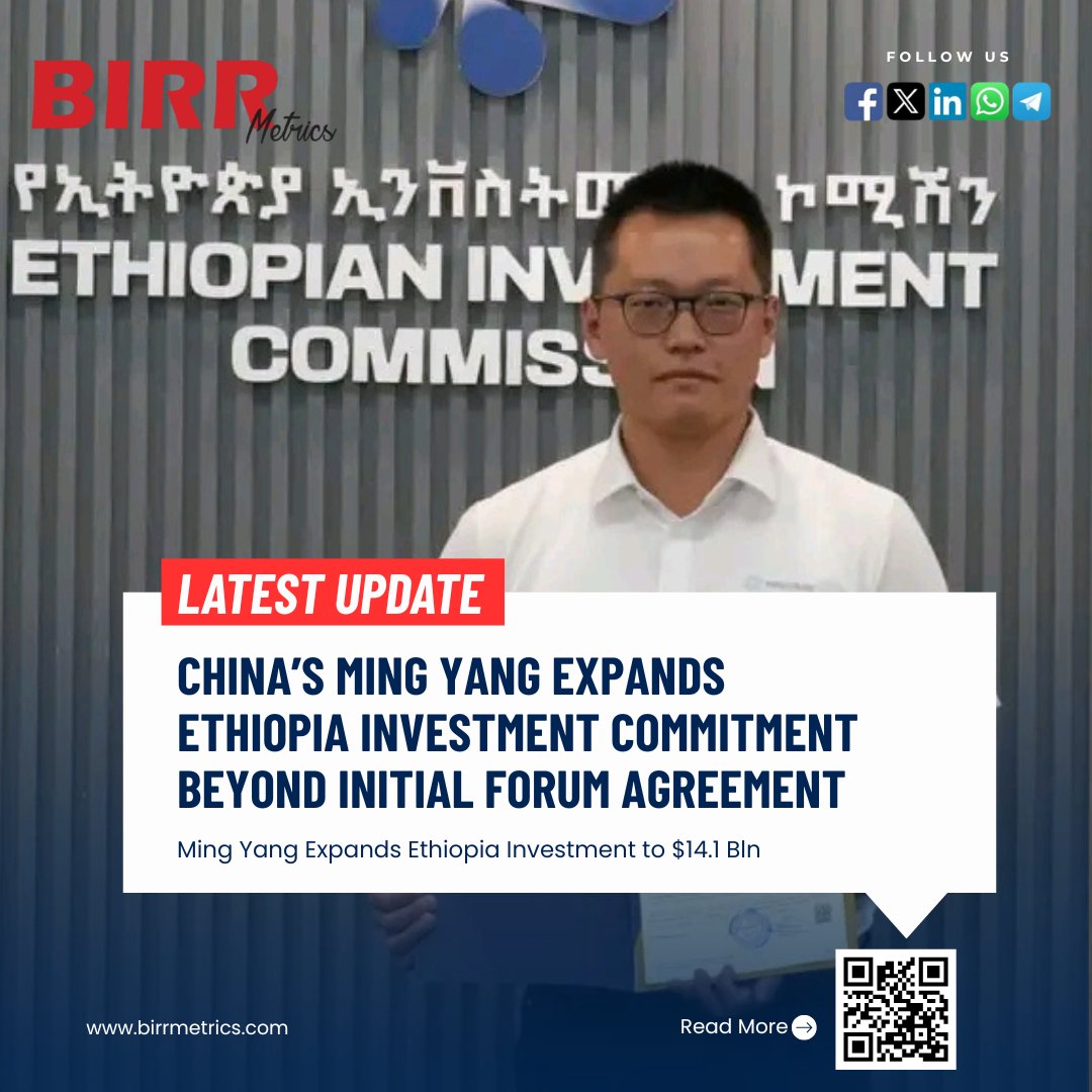 China’s Ming Yang Group secured an Ethiopian investment licence for a ...