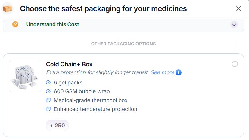 SomeOne_Abhi's tweet photo. @mrmedhq I have not received the cold chain box for which I have paid 250 rupees and the medicine came in a normal thermocol box and is out of preferred temprature, it's warm inside. Kindly take return of your medicine and issue me a refund for the same. https://t.co/N9mkB4XsiI