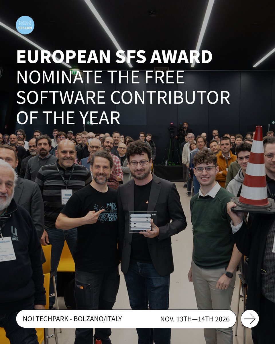 SFSCON tweet media
