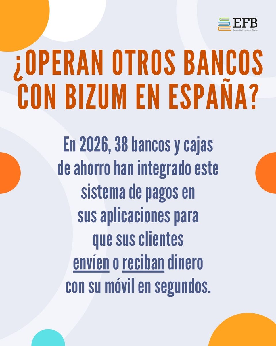 Fundacion_MJS's tweet photo. 📱💸 ¿Qué es Bizum y por qué lo usamos tanto?

Enviar dinero en segundos desde el móvil ya forma parte de nuestro día a día. Pero… ¿sabías realmente cómo funciona Bizum? 🤔

La educación financiera también consiste en entender las herramientas digitales que utilizamos cada día. https://t.co/3xwRNIm3qf