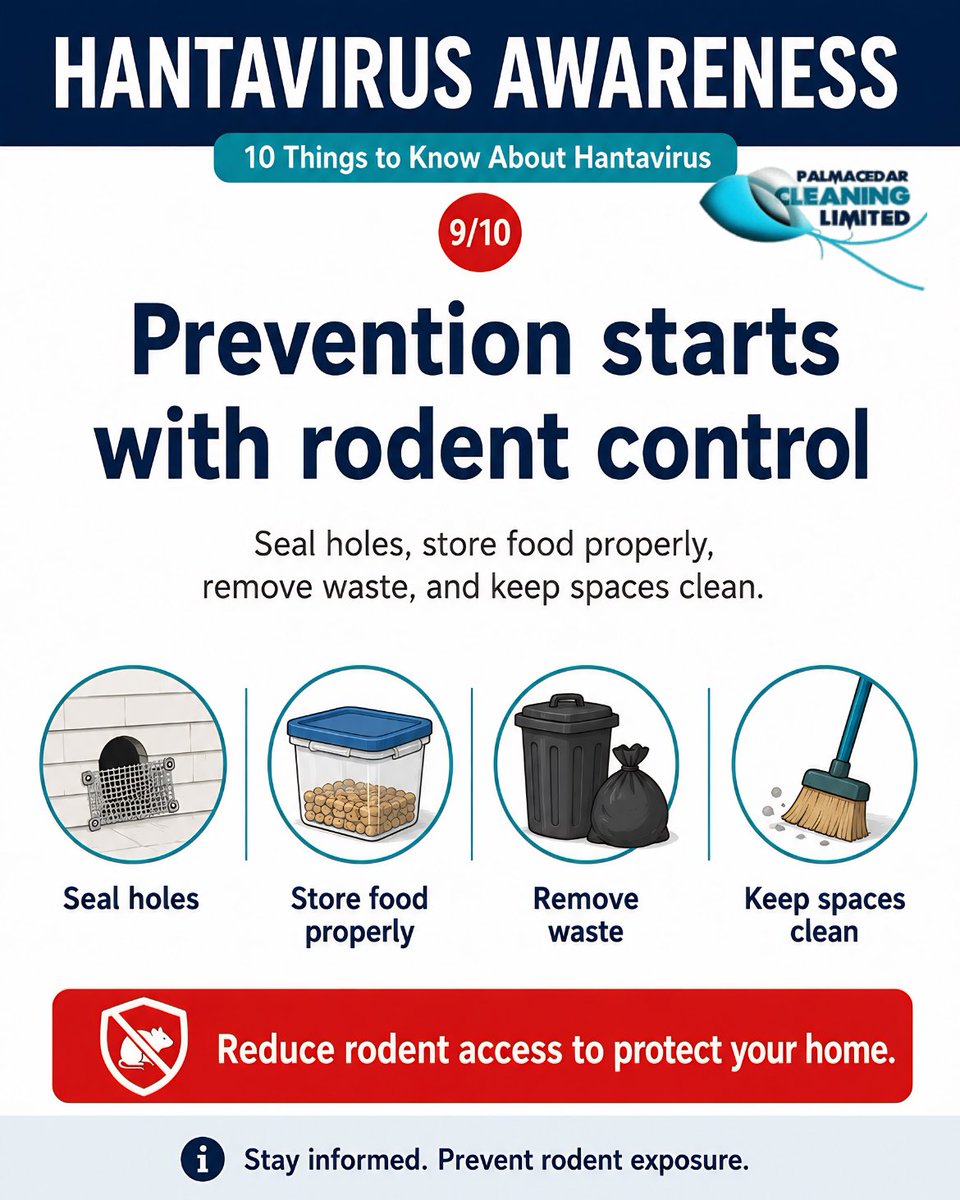 Palmacedarclean's tweet photo. 9. Prevention starts with rodent control.

Get in touch a professional pests control provider like https://t.co/OFXKb02LD3 https://t.co/tNC2f5eocU