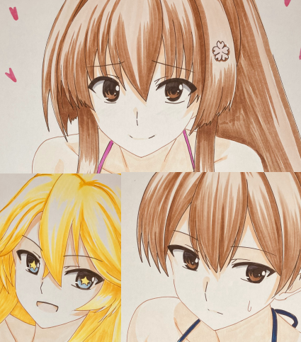 艦隊名古屋に連れて行く戦艦と空母
大和はイラスト本のほうの旗艦 