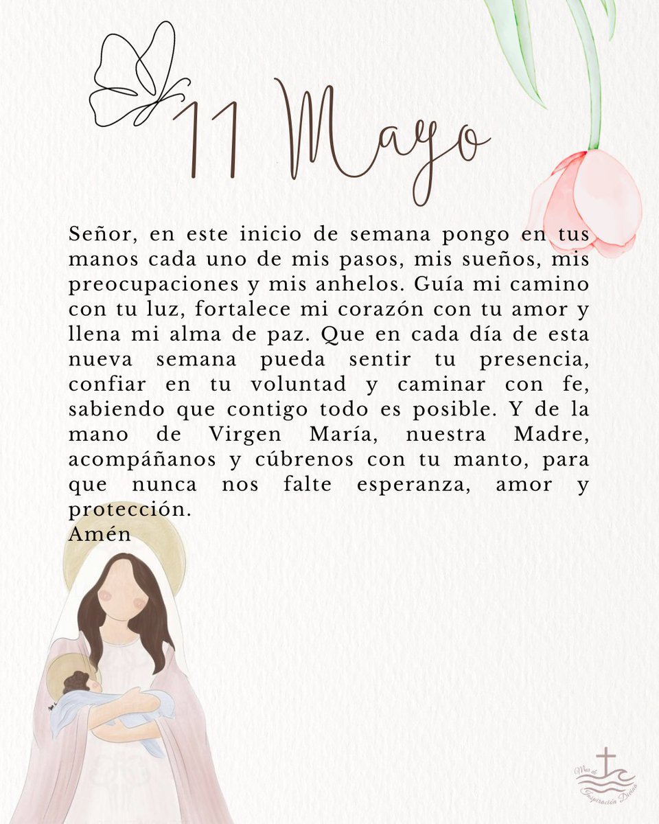 mar_deInsDivina's tweet photo. Feliz y bendecido inicio de semana 🙏🏻🤍✨ https://t.co/ej94E4i4Nh
