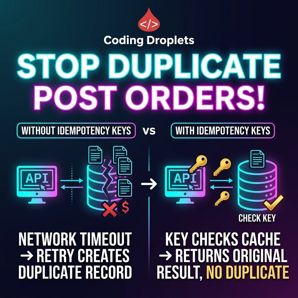 codingdroplets's tweet photo. If your POST endpoint doesn't support Idempotency Keys, it’s not production-ready.
A simple network hiccup shouldn't result in a double-charge for your users. Resilience > "Happy Path" logic.
https://t.co/Er6bS0Re5c

#BuildInPublic #BackendDev #SystemDesign #Programming https://t.co/3x3ExzbsCO