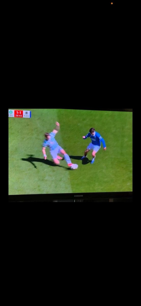 Paidallthebills's tweet photo. Both feet off the ground 
Reckless 
Tell me which one was the worst tackle of the 2? https://t.co/na0AcDNh0T