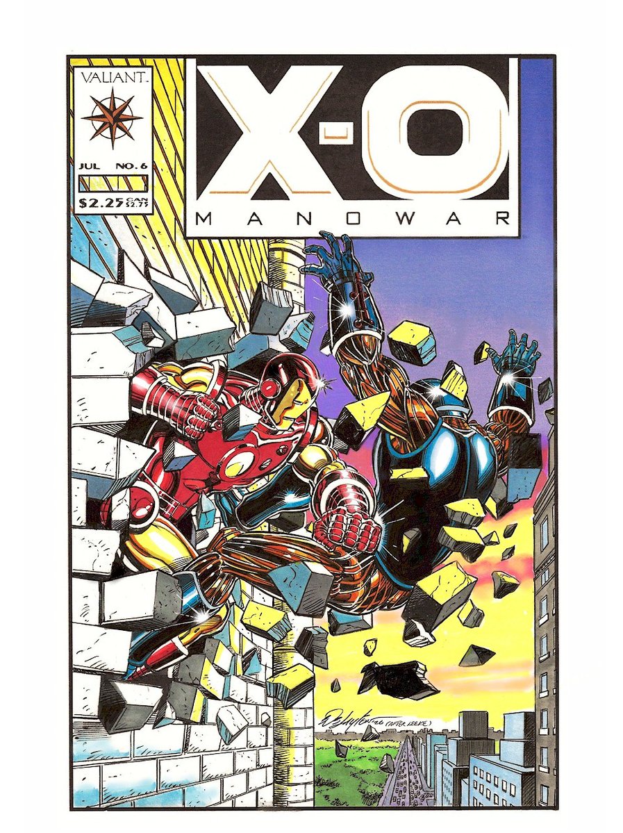 This recent X-O Manowar #6 color variant cover, featuring a guest