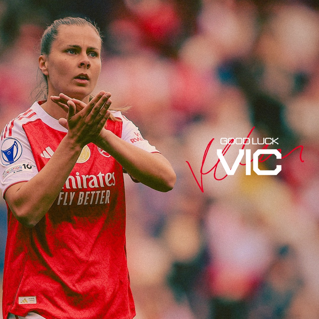 ArsenalWFC's tweet photo. Thank you for everything, Vic! ❤️

Wishing you the very best of luck for the future 💪