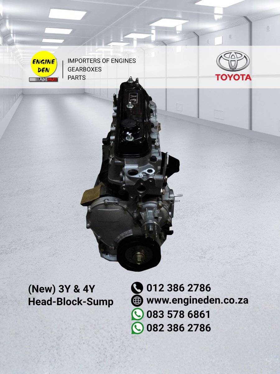 engineden1's tweet photo. Toyota 3Y/4Y Head-Block-Sump

Reliable Toyota simplicity.

💰 R15,500

📩 https://t.co/VmCQzdgFrj

#Toyota3Y #Toyota4Y #EngineDen https://t.co/RWmSDOQY11