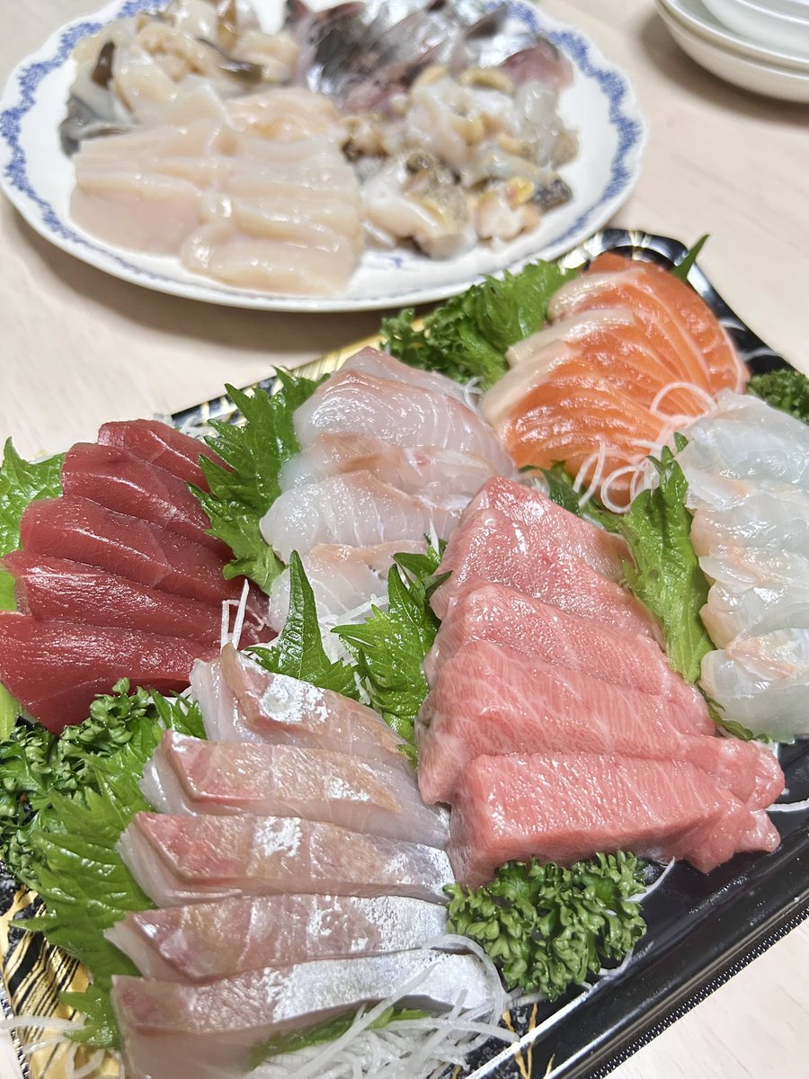 北海道民の刺身の日の食卓🐟