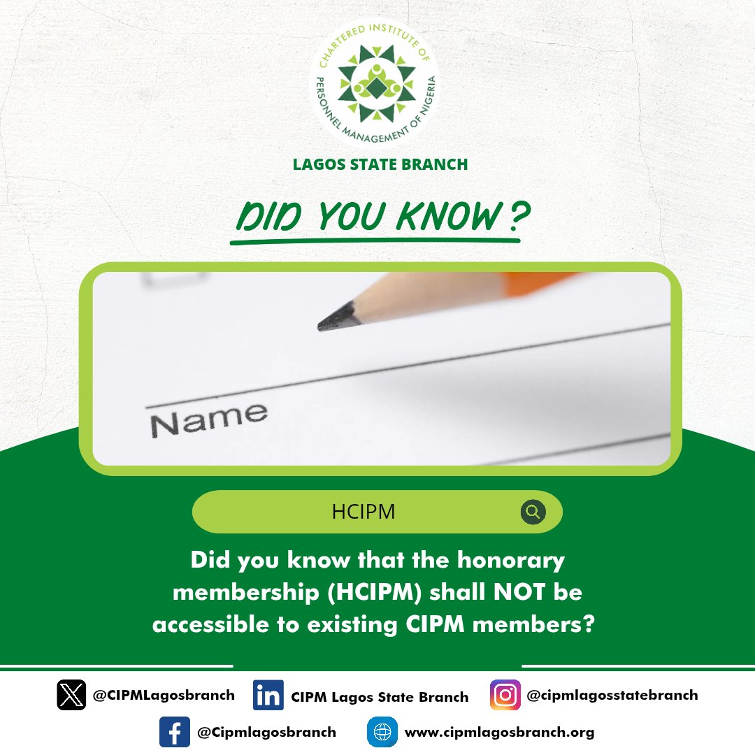 CIPM LAGOS BRANCH tweet media