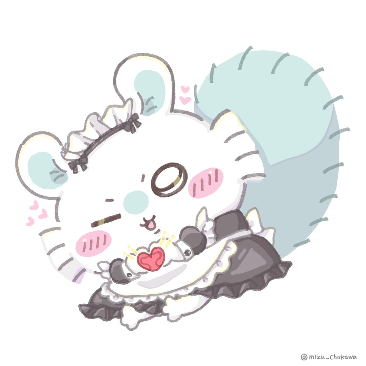 mizu_chiikawa's tweet photo. おくれちゃった！メイドの日♡»♡»
#ちいかわファンアート https://t.co/UMiwbORKkx