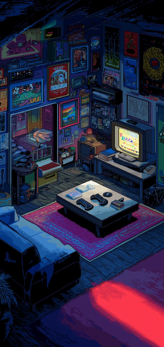 Eryth_Studio's tweet photo. Retro Background ✨ https://t.co/wneGLTdegL