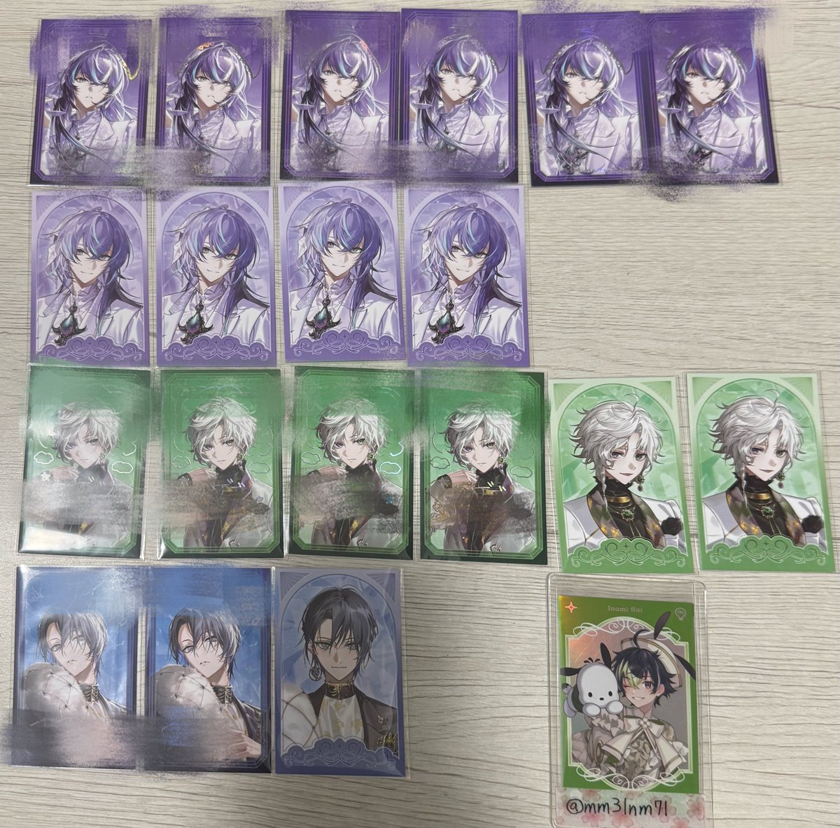 mm31nm71's tweet photo. 【交換/譲渡】にじさんじ Dytica 3周年 ランダムチェキ風カード チェキ 特典カード

譲 →画像参照
求 →IDの方同種チェキ＞異種IDの方＞各300円＋送料
譲渡は2枚目画像のみ、交換優先
当方特典⇔チェキの交換も可
15〜17日 フェス会場付近の手渡し可能
手渡しの詳細はALTにて
他郵送対応 https://t.co/61IzvbPXhZ