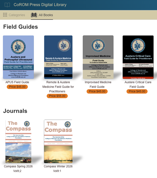theCoROM's tweet photo. The College now has eBook options for all four of our Field Guides. You can access them using the Kotobee app and read them offline.
https://t.co/qVnX3zCsFb https://t.co/hqZQlTVkrm