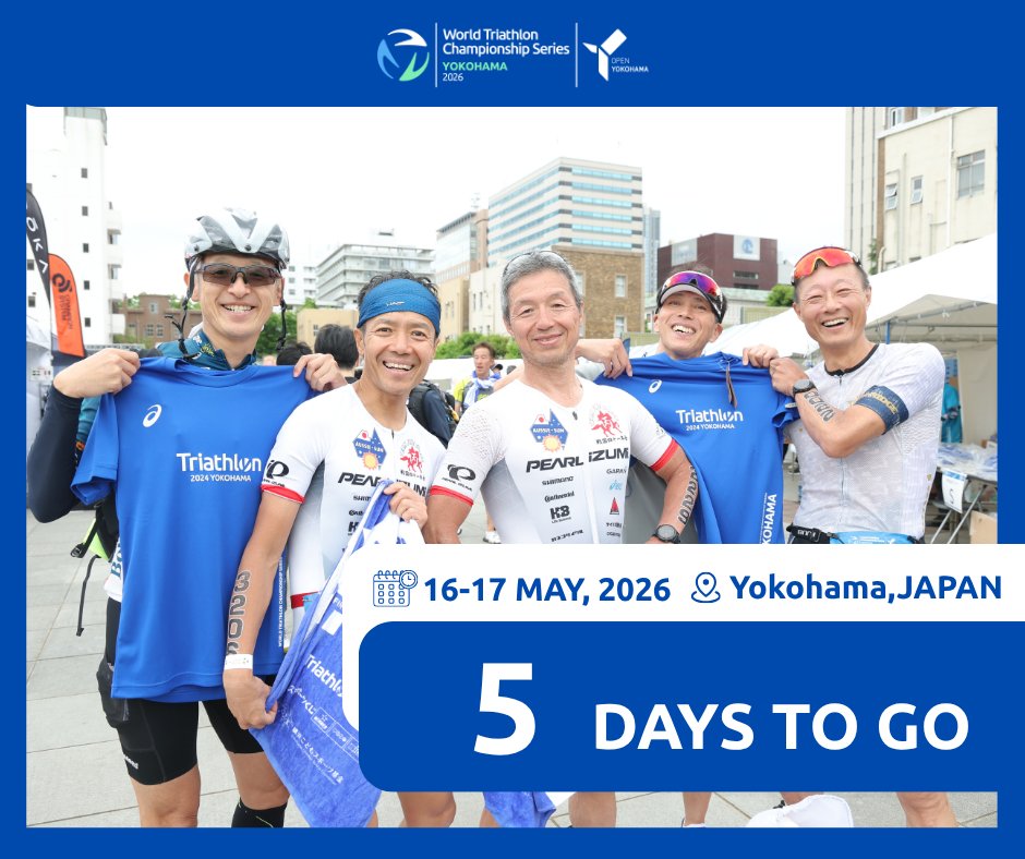 YTRIATHLON's tweet photo. /
#2026世界トライアスロン横浜大会
開催まであと5️⃣日!
\
ハマトラFESの出店情報を公開しました!✨
今年も30店舗を超えるショップやキッチンカーが集結🍔
さらに、参加記念品の受け取りも可能です🎁
詳しくはこちら👇
https://t.co/0oSLJ24O6x
#横浜トライアスロン #横浜 #トライアスロン https://t.co/g78yQp1x3z