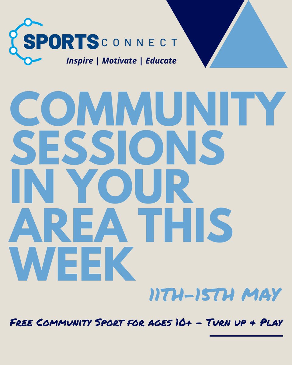 sportsconnectUK's tweet photo. Join us this week for our Sports Connect Community Sessions. They are completely FREE every week β½πΎ
No booking. No pressure. Just turn up and play.
To learn more about our Community Sessions, click https://t.co/WHVgbLRmMQ.
#SportsConnect #SportForChange #Community #FreeSport https://t.co/9jy6PI7bC4
