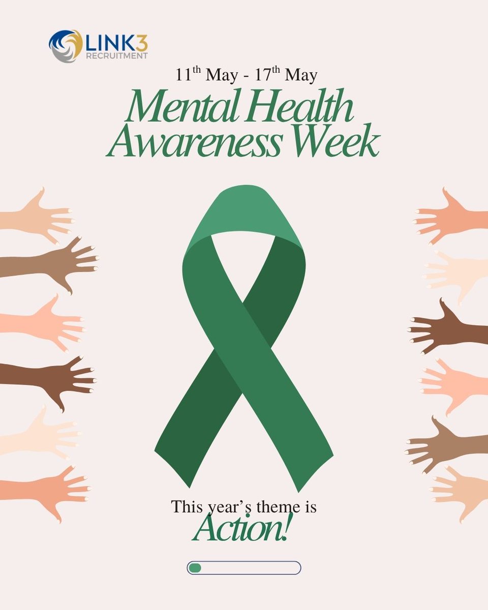 Link3Rec's tweet photo. Mental Health Awareness Week starts with action 💚
Day 1 of the 5 Ways to Wellbeing: Connect with Others 🤝
A small conversation can make a big difference.

#mentalhealthawarenessweek #connectwithothers #wellbeing #education #link3recruitment https://t.co/QCUJ8SAXOx