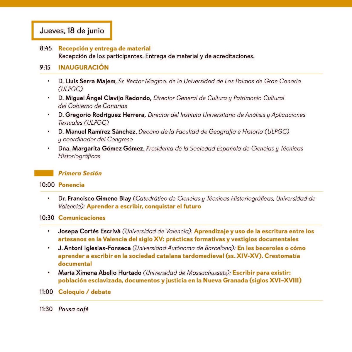 Sociedad Española CCyTTHH tweet media