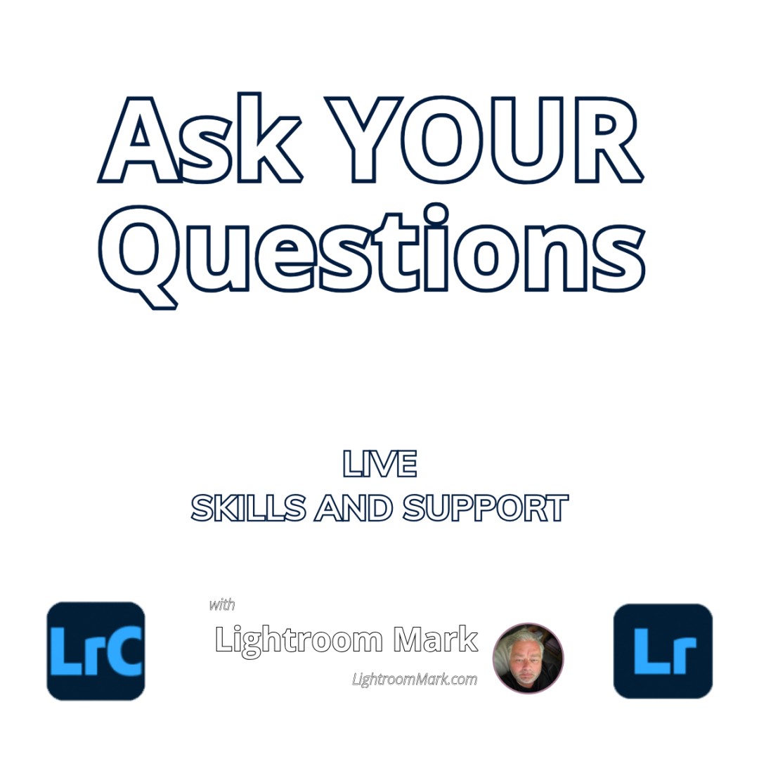 LightroomMark's tweet photo. Ask your Lightroom and Lightroom Classic Question LIVE - https://t.co/asfoQGnfsl

#lightroom #skills #classic #support https://t.co/Mh4P7yLBl0