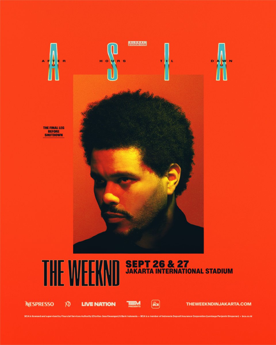 GoodLifeBCA's tweet photo. Finally, The Weeknd akan konser di Jakarta nih, GoodFriends. Siapa yang udah nungguin?🥳

Spesial untuk nasabah BCA, tiket presale-nya bisa kamu checkout melalui fitur Lifestyle di myBCA. 

Siap-siap war tiket dengan download myBCA sekarang! See you on the after hours, GoodFriends! 

Selengkapnya di: https://t.co/bo1yoq6ClJ