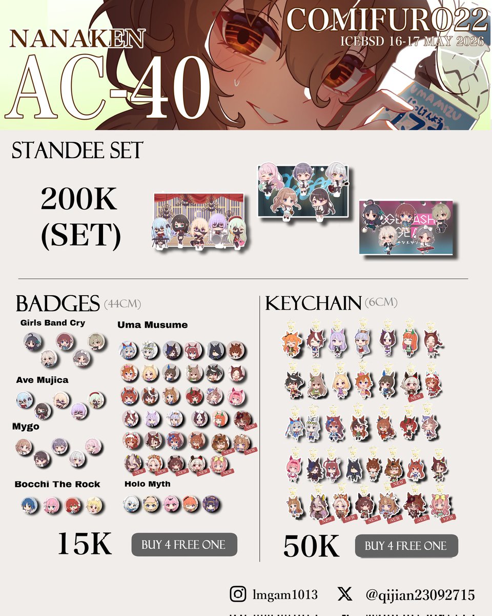 NANAKEN | Comifuro22 AC-40 tweet media