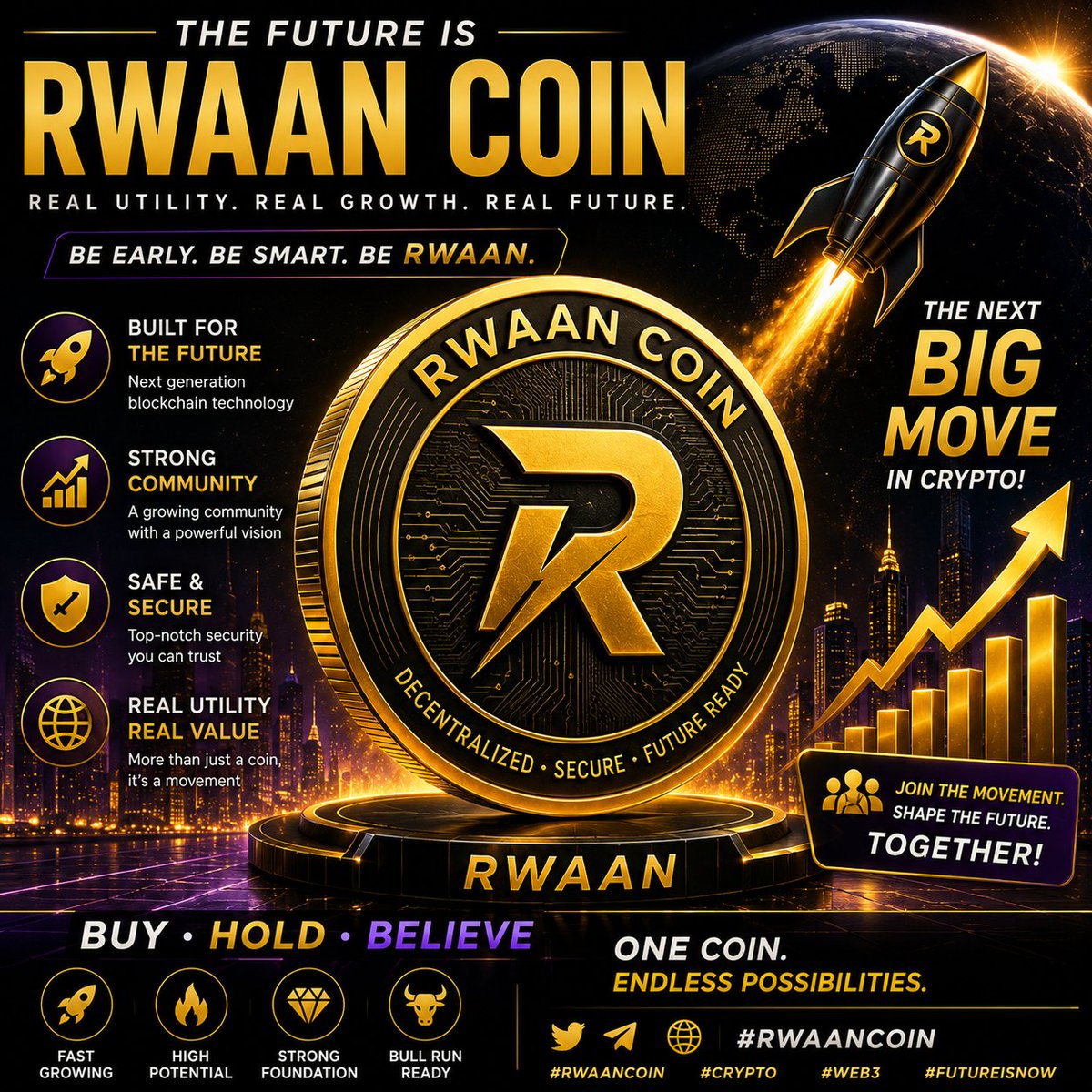 Unstoppablzvv's tweet photo. ๐ Early movers win big!
#RWAANCoin is building fast ๐ฅ
Strong community. Big vision. Massive potential. ๐
Buy. Hold. Believe. ๐
#Crypto #Web3 #BullRun #Altcoin #Blockchain #XCrypto #RWAANCOIN https://t.co/CKUWB2yfhX