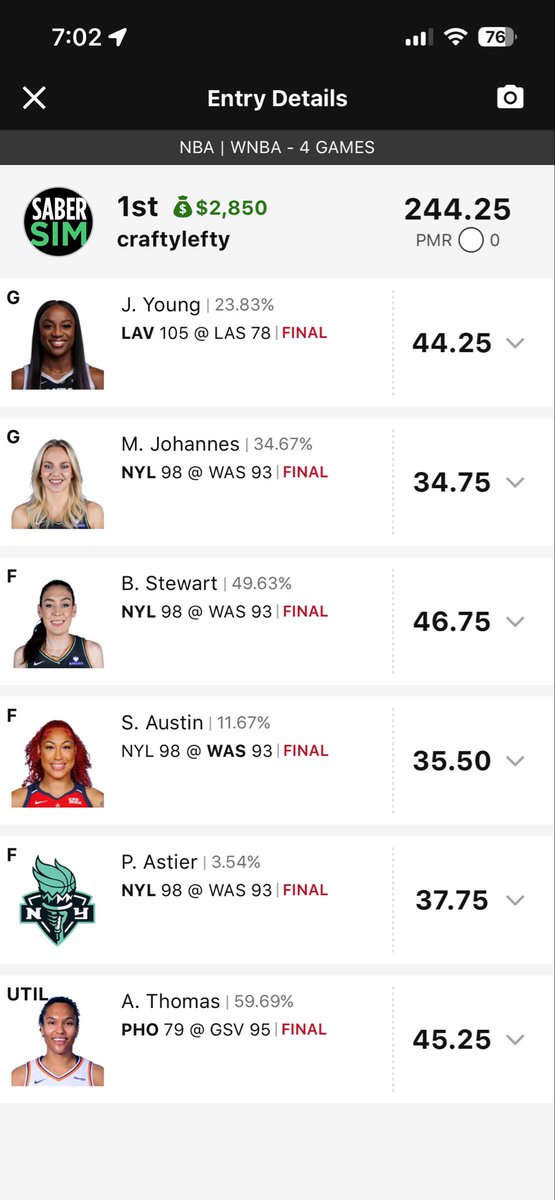 craftyleftydfs tweet media