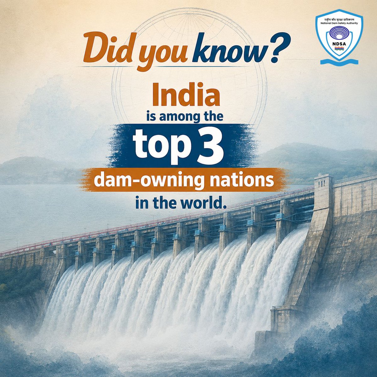 One nation. One unified safety mission. India's dam infrastructure is among the largest in the world, a testament to decades of water infrastructure development that powers agriculture, drinking water supply, flood control, and hydropower generation for over a billion citizens.