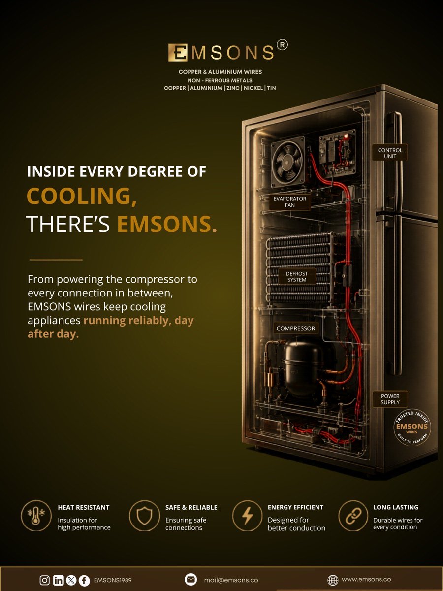 EMSONS1989's tweet photo. Reliable conductivity. Efficient performance. Long-lasting trust.

Choose EMSONS https://t.co/xDrmJzSm6G