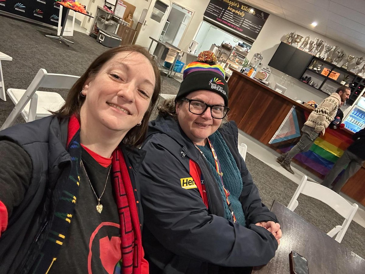 TheRubyDemons's tweet photo. Last Friday night our @Niksterisms and @kat_71 attended the @PrideCup match between the Bass Coast Breakers and Edithvale Aspendale. Thanks for inviting us - we had a great time! More details on our FB page: https://t.co/0XE2Y0xmrK https://t.co/Hkzlr6LMEA