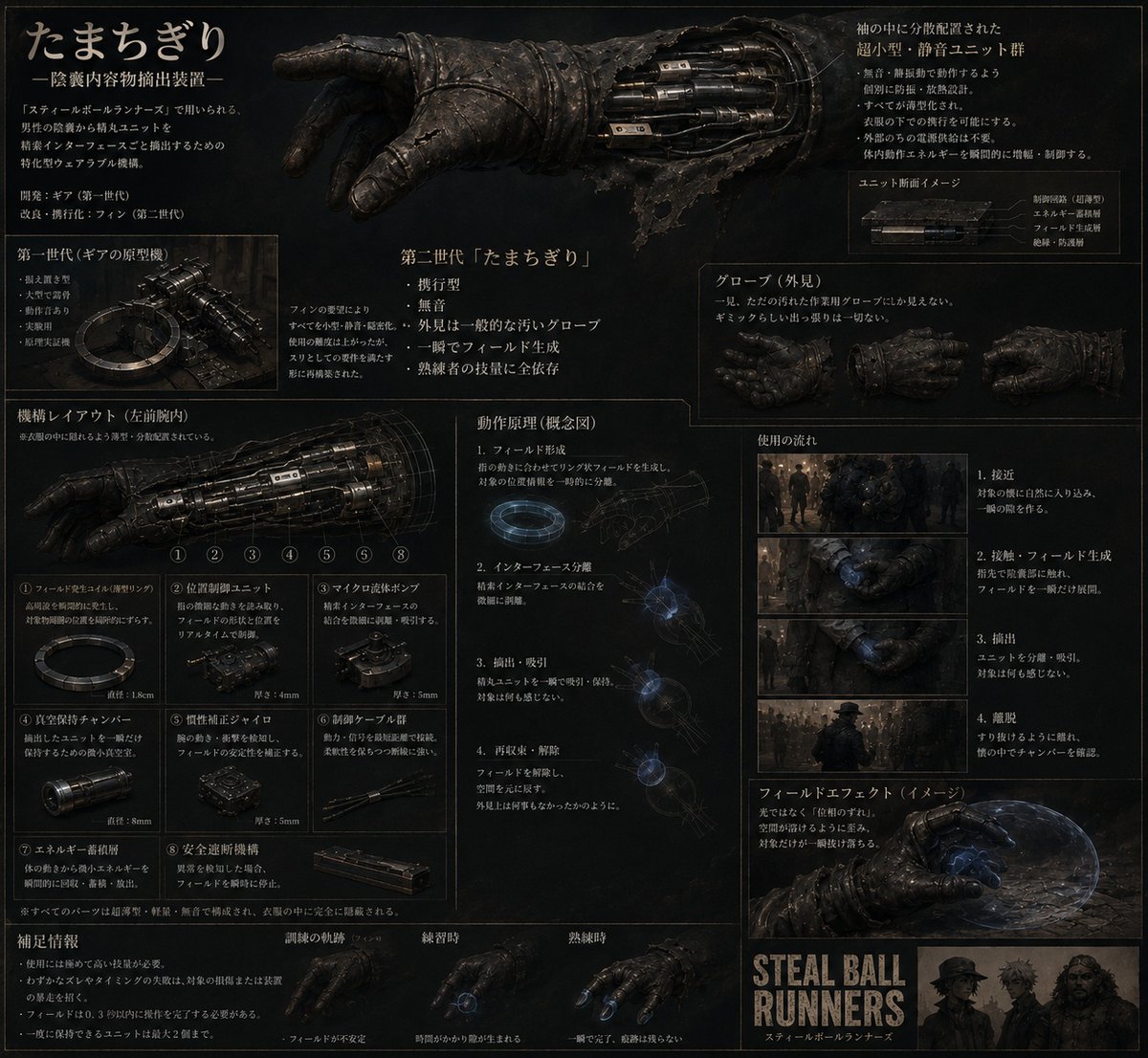 hideaway_from's tweet photo. 『スティールボールランナーズ』ウェブサイト
https://t.co/0DFtCqcmMM

オリジナルプロットからAI生成した設定画像4枚含む、特設サイト（っぽいもの）。
AI的な間違いや設定付け足しもありますがだいたいの雰囲気をご覧ください。 https://t.co/CeMTeM6avB