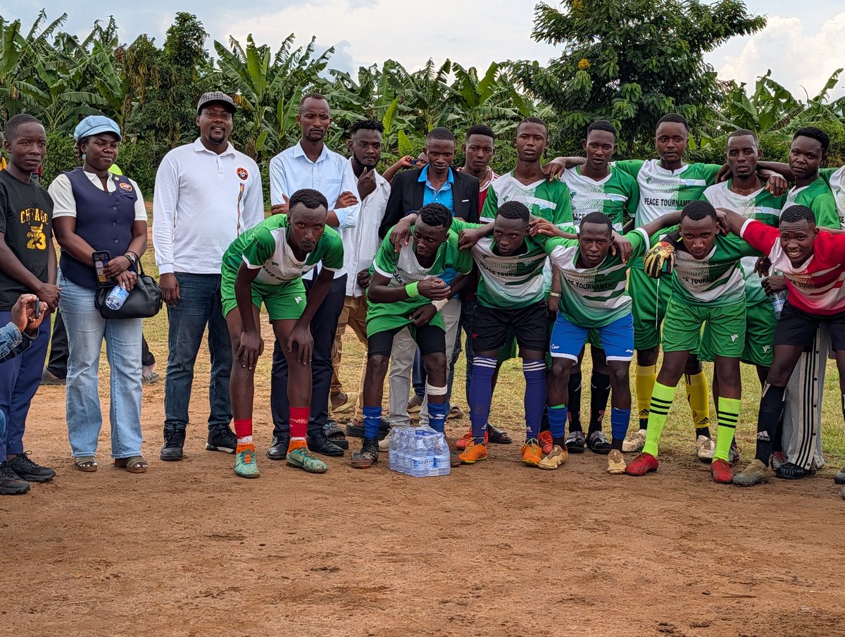 mindheritageug's tweet photo. Using sports for peace over violence...a day spent empowering refugees in Nakivale refugee camp in Isingiro district @mindheritageug @DrGardnerRH @Refugees https://t.co/cAvrEBVohL