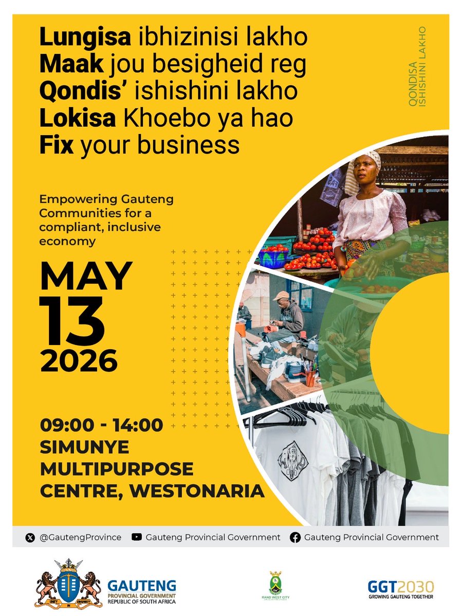 Gauteng Department of Economic Development tweet media