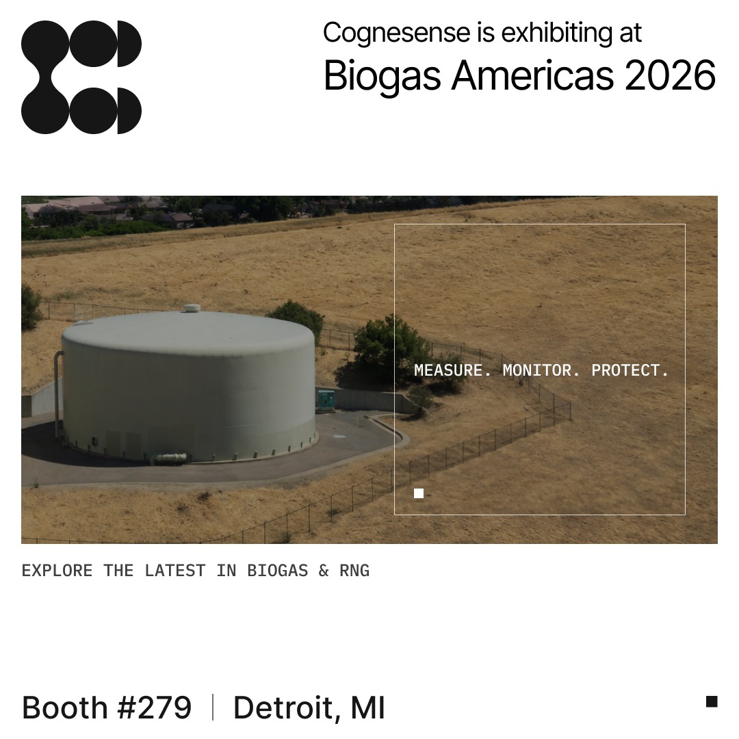 Cognesense's tweet photo. Biogas safety, engineered end-to-end.
#Cognesense: one connected system from digester to pipeline. Safety, measurement, compliance — one partner.
📍 Booth #279 | Detroit · May 18–21
Legacy meets future.
🔗 https://t.co/EPpg2szPZ0
#BiogasAmericas2026 #RNG #Biogas https://t.co/tq9YNvU86I