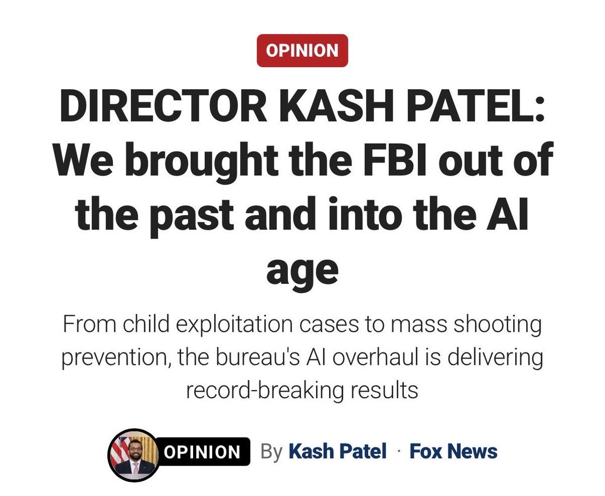 FBI Director Kash Patel tweet media