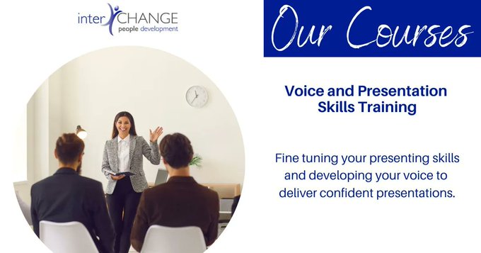 interchangepd's tweet photo. This unique course will help you explore, understand and exploit the power of your own voice, presentation skills, and personal power/style.  Discover more : https://t.co/nleJ3ebf9F

#PresentationSkills #Development #Skills #Presenting #PublicSpeaking https://t.co/IxuHMBKo0O