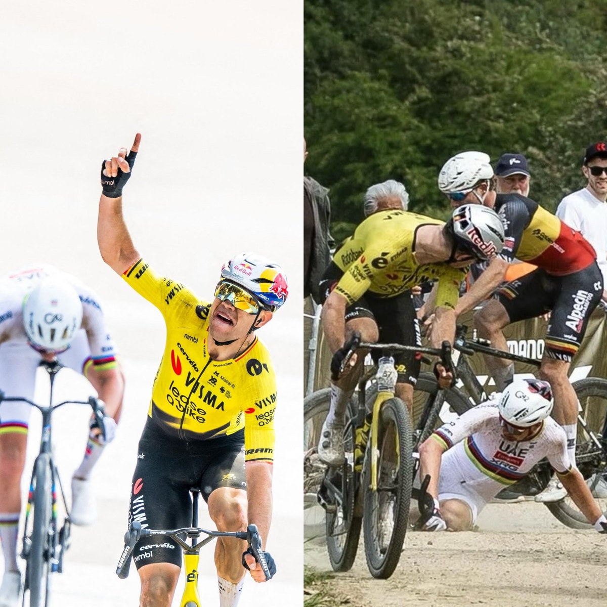 lucxsronald's tweet photo. The biggest nightmare for UAE World Champs?

That guy in yellow with Red Bull helmet 😜 https://t.co/4TXlRjOEN2