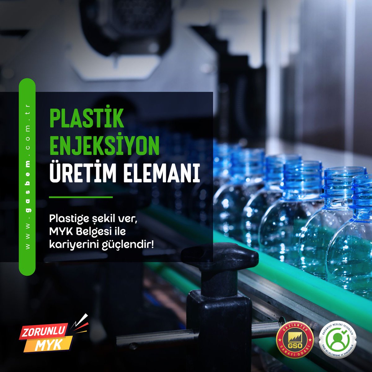 gasbem's tweet photo. Plastik Enjeksiyon Üretim Elemanı olmak için şimdi adım atın❗️ 

➡️ GASBEM, "Plastik Enjeksiyon" mesleğinde mesleki yeterlilik sınavı ve belgelendirme hizmeti sunuyor. 🧑‍🏭

🧶 Bu fırsatla, mesleki yeterliliğinizi belgeleyerek, siz de sektörde öne çıkın.

(+++) https://t.co/E68BCTqmSD