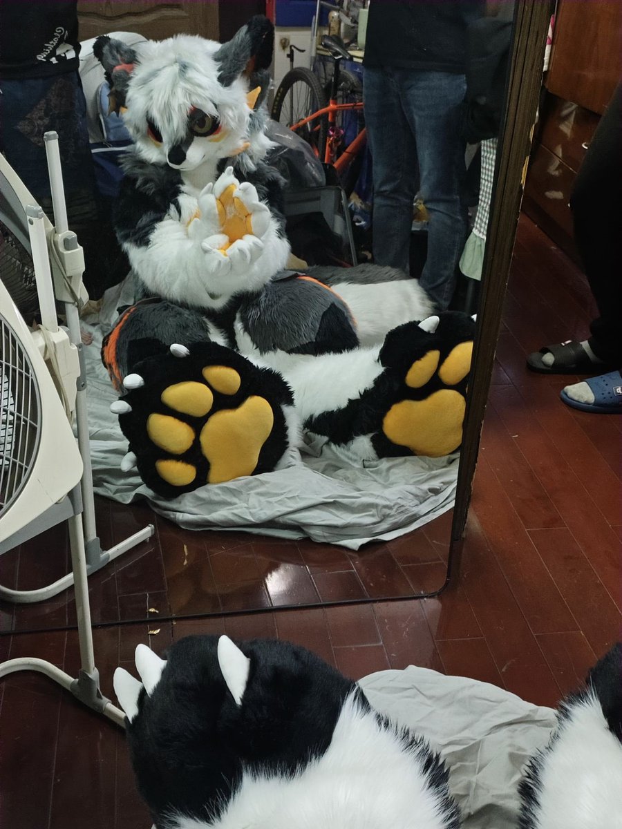 UncleFlameEX's tweet photo. Paws!

#furry #fursuit #FursuitFriday #FursuitEveryday #兽装 https://t.co/4mLajPDxCV