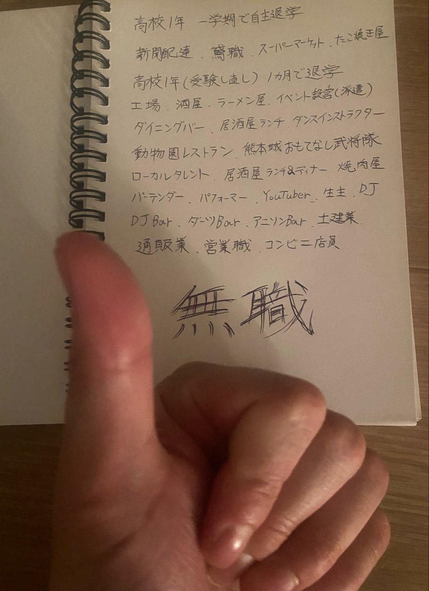 中学を卒業してから今までやってきた学業と仕事をザックリまとめてみたﾖ