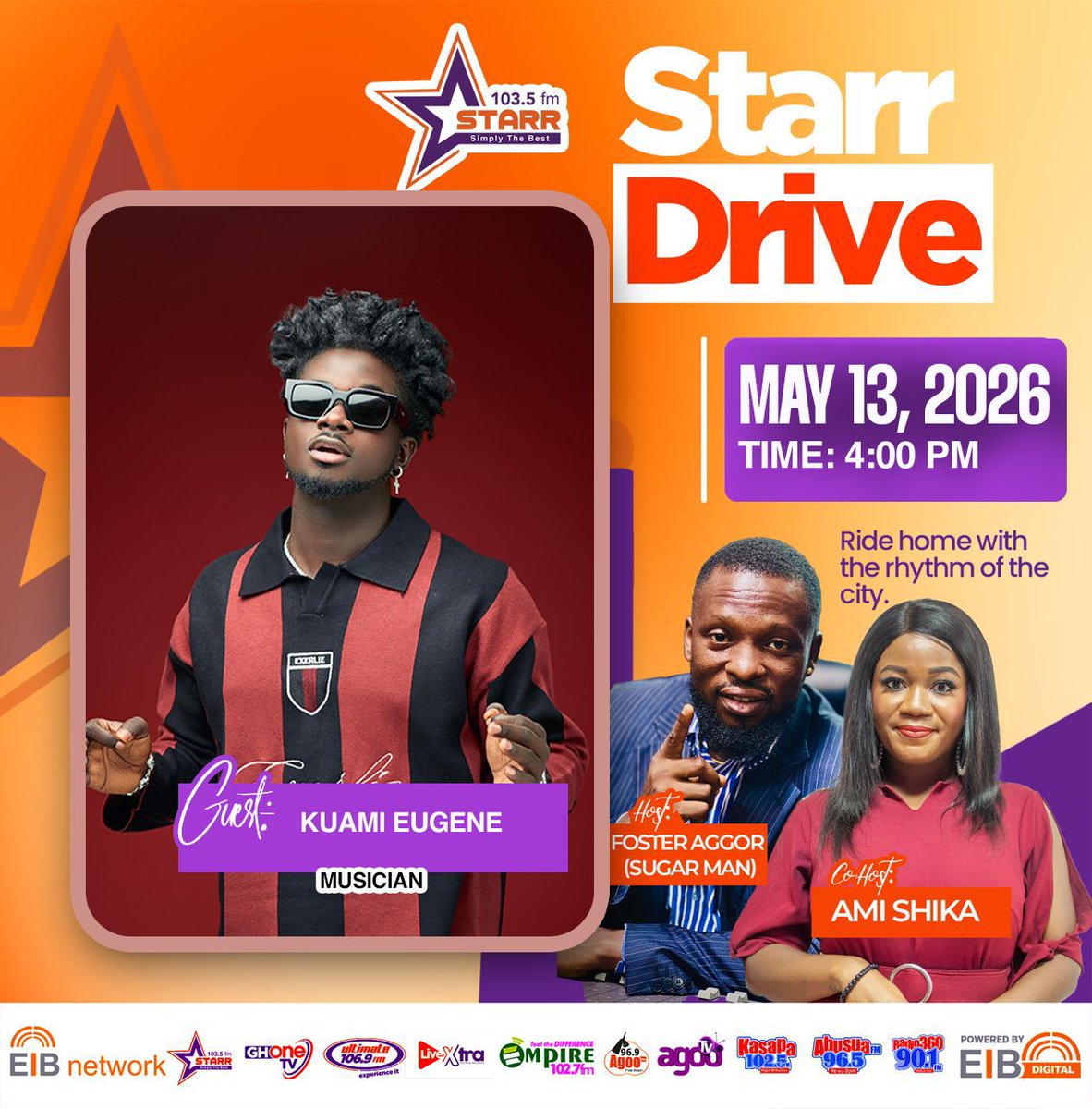 starr1035fm's tweet photo. #StarrDrive, this Wednesday on #StarrFM...

#StarrNews 
#EIBNetwork 
#NewsAlert https://t.co/pLrv9blyY1