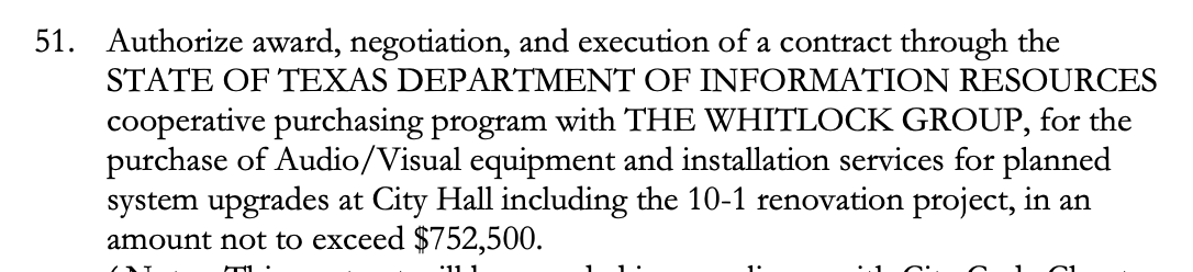 data_atx's tweet photo. In 2014 , Austin spent $750k to fully fit the new 10-1 council chambers with audio / video broadcast equipment 

Now , 12 years later, they say we need $36 million to update that equipment and expand similar broadcast equipment to new rooms? YIKES! https://t.co/c16bgwuvYj