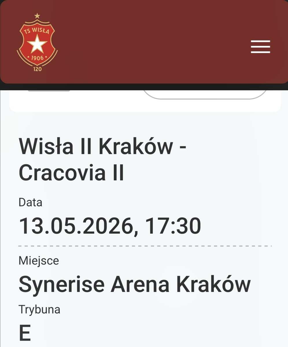 TS_19O6's tweet photo. @WislaKrakowSA @KSCracoviaSA ★ obecny na #DerbyDlaWisly
#WIScra #WisłaPany https://t.co/62BCMBt6p0