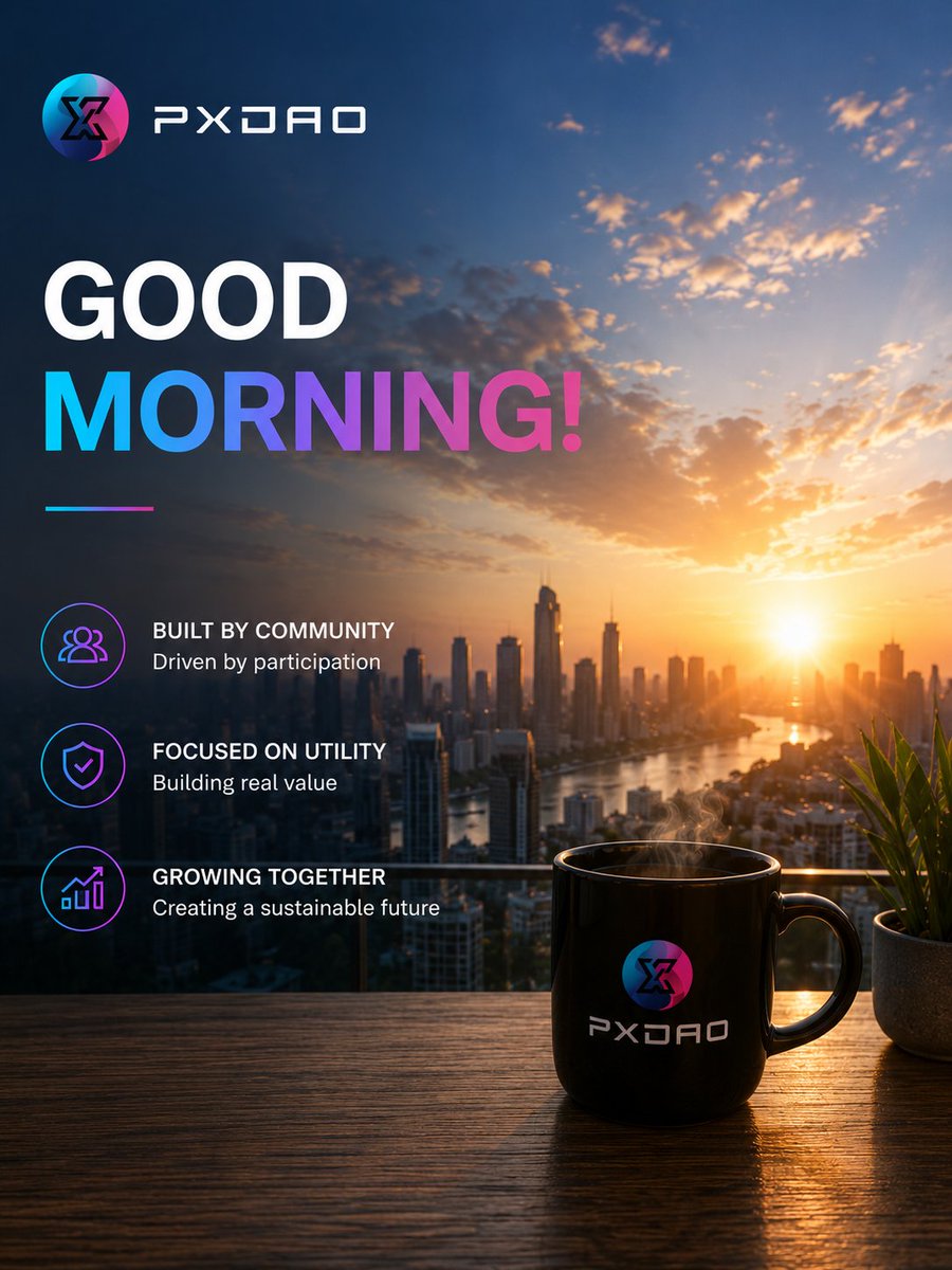 PXDAO_global's tweet photo. Quiet building.
Continuous expansion.
Sustainable growth. ⚡
#PXDAO #PXT #Web3 #Crypto #DeFi #DAO #Blockchain #DigitalAssets #CommunityDriven #FutureOfFinance https://t.co/4Gb3v7Cxxm
