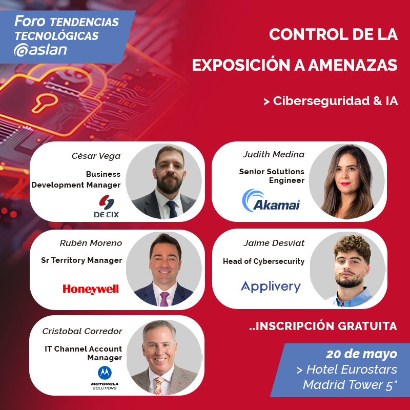 aslan_es's tweet photo. 📣 Panel de Expertos "Control de la exposición a amenazas" en el Foro Tendencias 2026. 

📝 Inscríbete ahora en https://t.co/dTpmLbC260

#Cybersecurity #AI #ML #IdentityManagement #XDR #SASE #ZeroTrust #Cyberresilience #IdentityManagement

#ForoASLAN #UneteASLAN https://t.co/YQ9hZkbU73